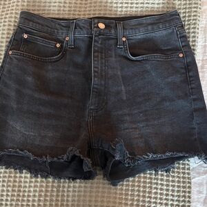 Denim Forum Black Jean Shorts